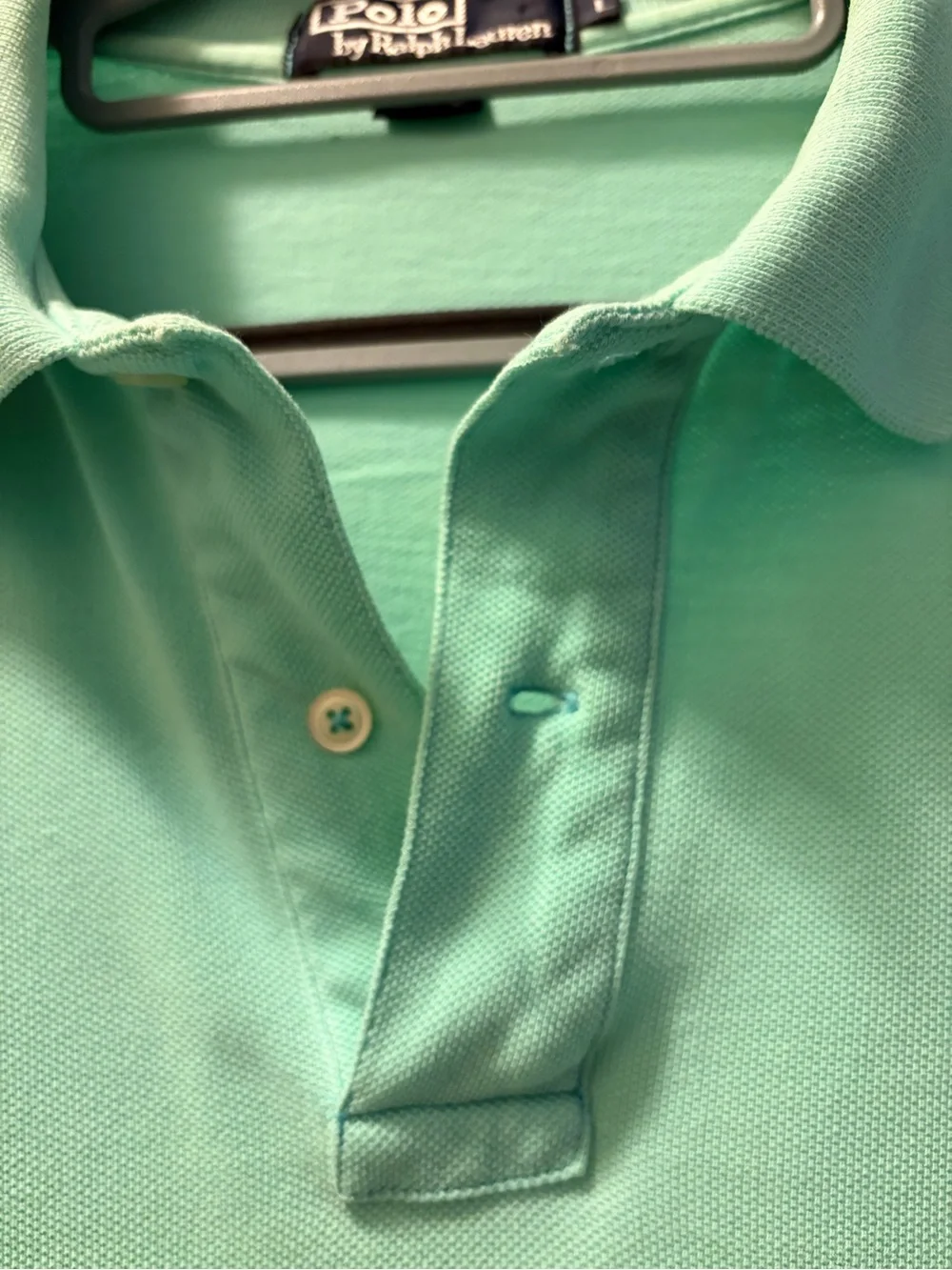 Ralph Lauren Men’s Mint Green Polo with Navy Pony